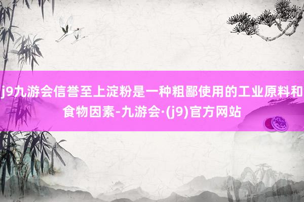 j9九游会信誉至上淀粉是一种粗鄙使用的工业原料和食物因素-九游会·(j9)官方网站